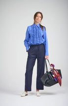 *Pre-Order* LE FRILL SHIRT | Cobalt - Darling & Domain