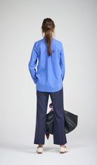 *Pre-Order* LE FRILL SHIRT | Cobalt - Darling & Domain
