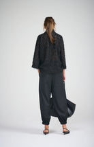 *Pre-Order* LE TASSEL TOP WITH SCARF | Black - Darling & Domain
