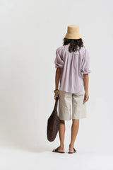 LE WASHED VOILE SHIRT | Lilac