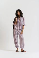 LE WASHED VOILE PANT | Lilac