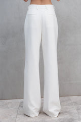 VIVIEN HI WAISTED PANT in White from Sofia Irina