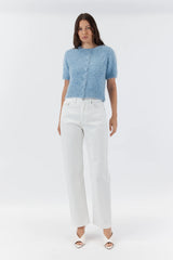 ELLY CROPPED CARDIGAN in Sky from Sofia Irina,