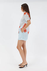 CHANTELLE BLOUSE in Red Floral from Sofia Irina