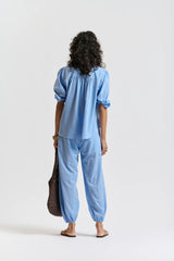 LE WASHED VOILE SHIRT | Cornflower Blue