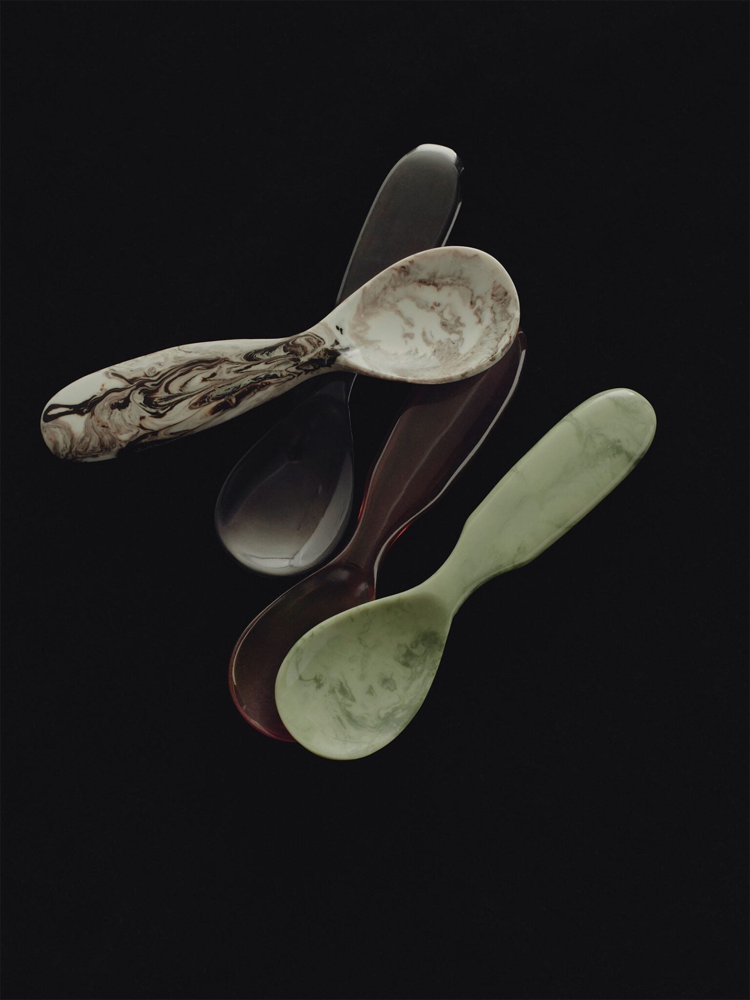 RESIN SERVING SPOON in Moss by Lightly