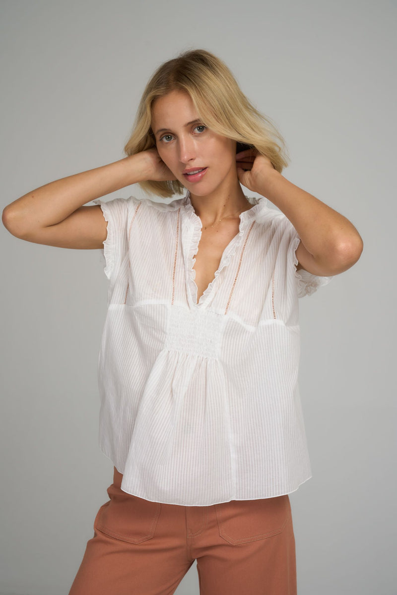 PALKA TRIM TOP | Ivory