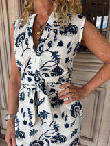 STELLA MIDI DRESS | Capri Navy