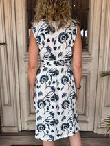 STELLA MIDI DRESS | Capri Navy