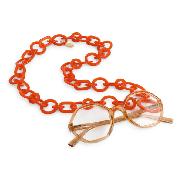 LOOPLABB ROUND GLASSES CHAIN | Orange
