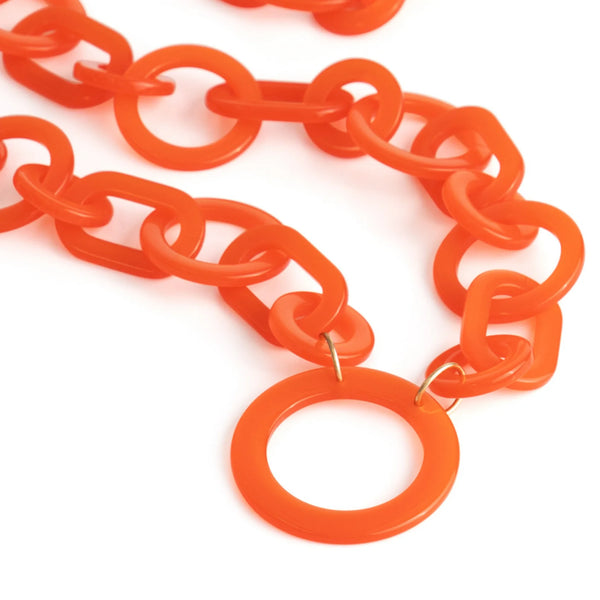 LOOPLABB ROUND GLASSES CHAIN | Orange