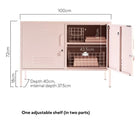 The Lowdown Locker in Blush by MUSTARD MADE