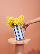 MAKER JUG in Indigo Check by Jones & Co