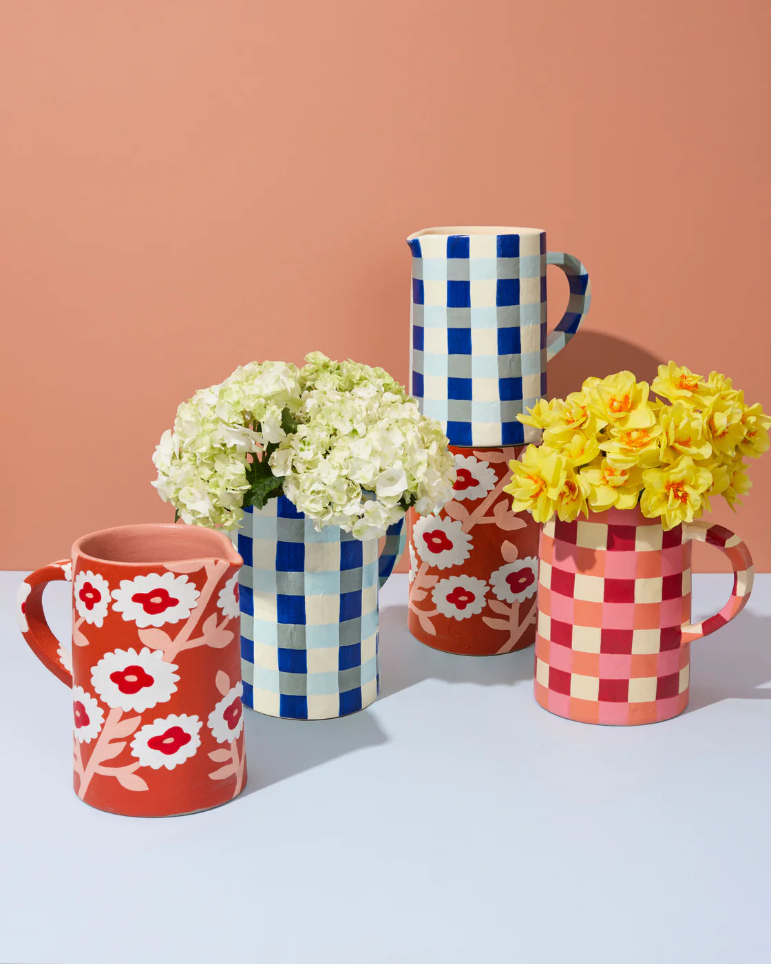 MAKER JUG in Rosy Floral by Jones & Co