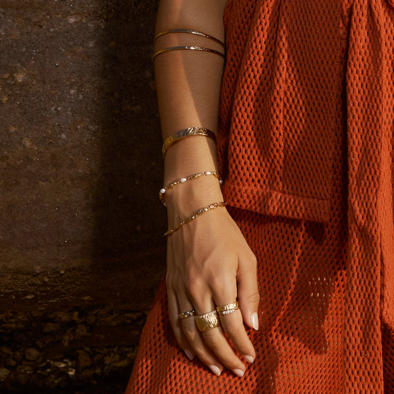 MIMI PEARL + GOLD BRACELET by Arms of Eve