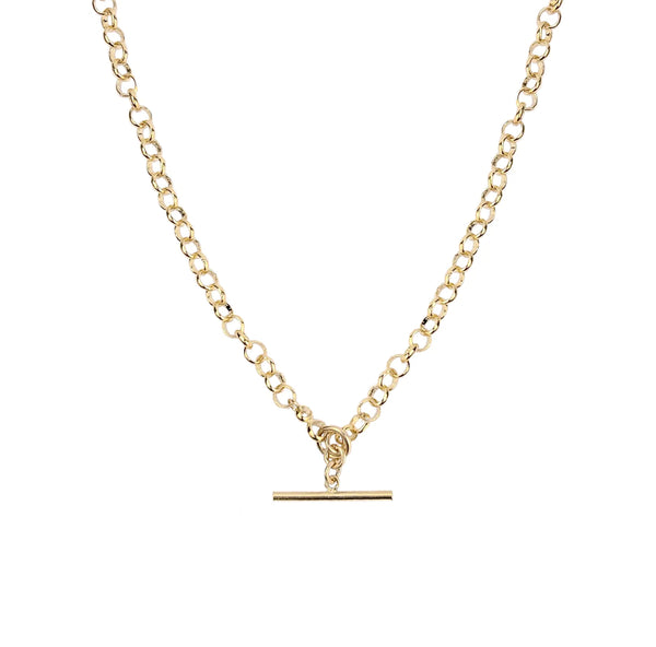 MARGO ROLO FOB NECKLACE in Gold by Misuzi