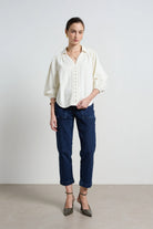 MARLOWE DENIM SHIRT in Ivory by Dricoper