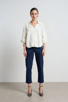 MARLOWE DENIM SHIRT in Ivory by Dricoper