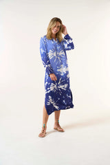 LLEW MAXI DRESS in Marrakesh Indigo Cupro from Oneseason