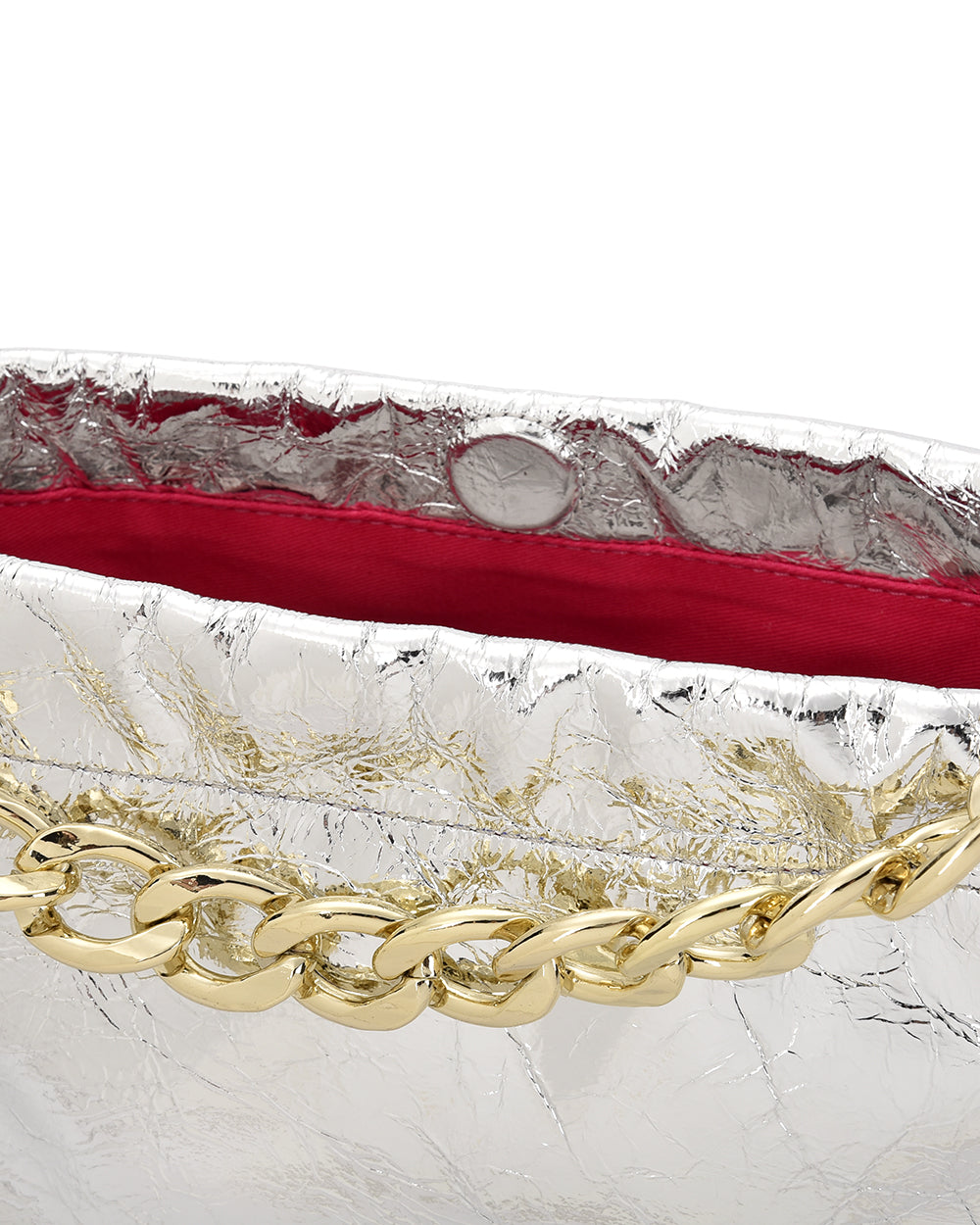 MARTHA PETITE BAG in Silver Crinkle by Arlington Milne