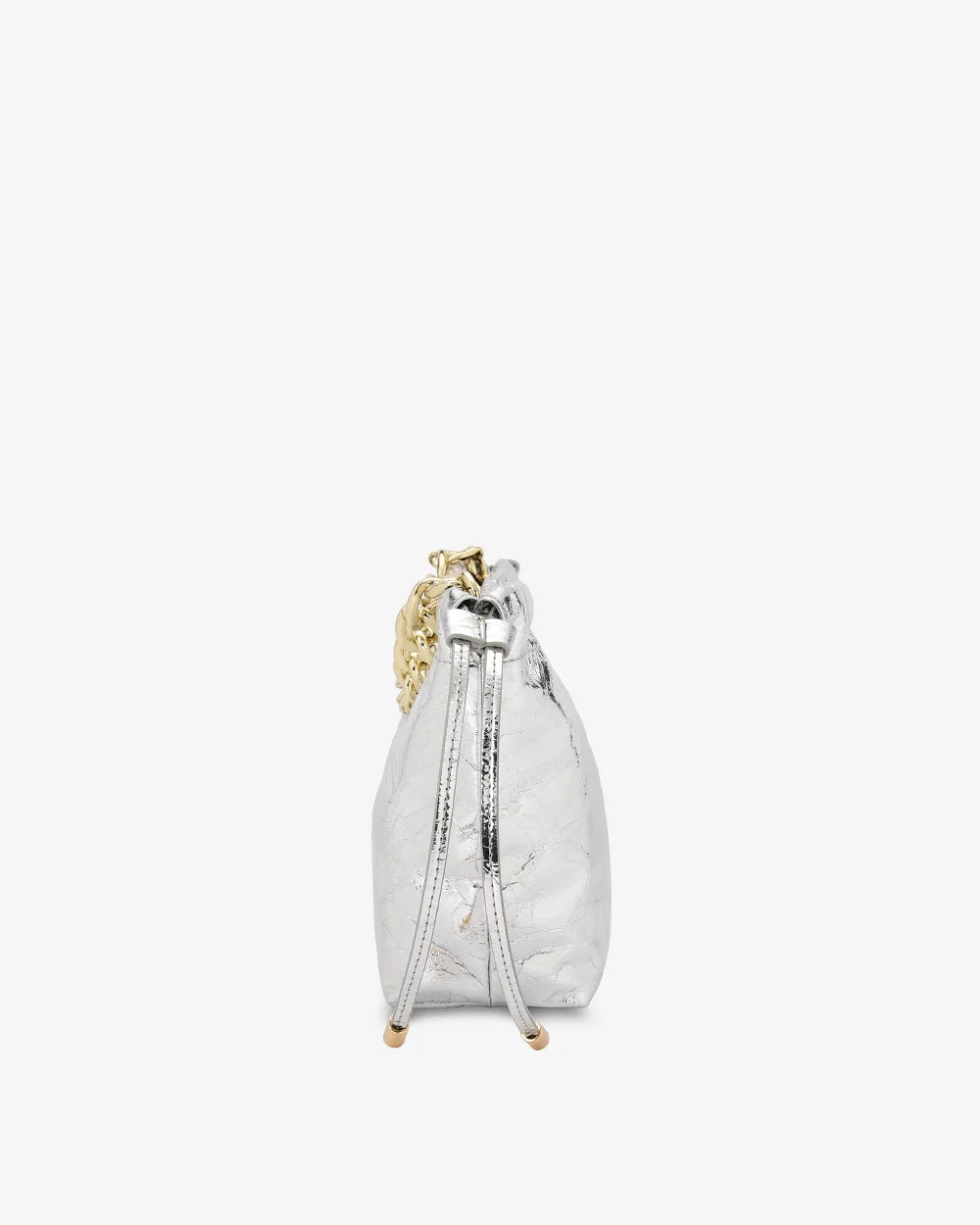 MARTHA PETITE BAG in Silver Crinkle by Arlington Milne