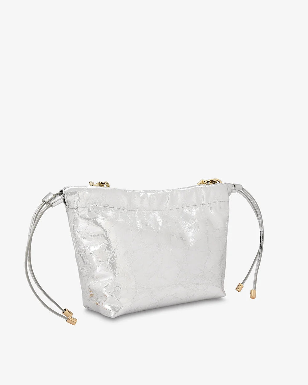 MARTHA PETITE BAG in Silver Crinkle by Arlington Milne