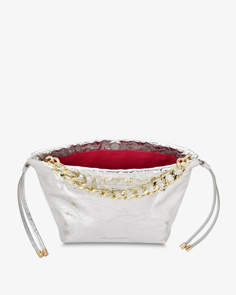 MARTHA PETITE BAG in Silver Crinkle by Arlington Milne