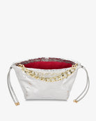 MARTHA PETITE BAG in Silver Crinkle by Arlington Milne