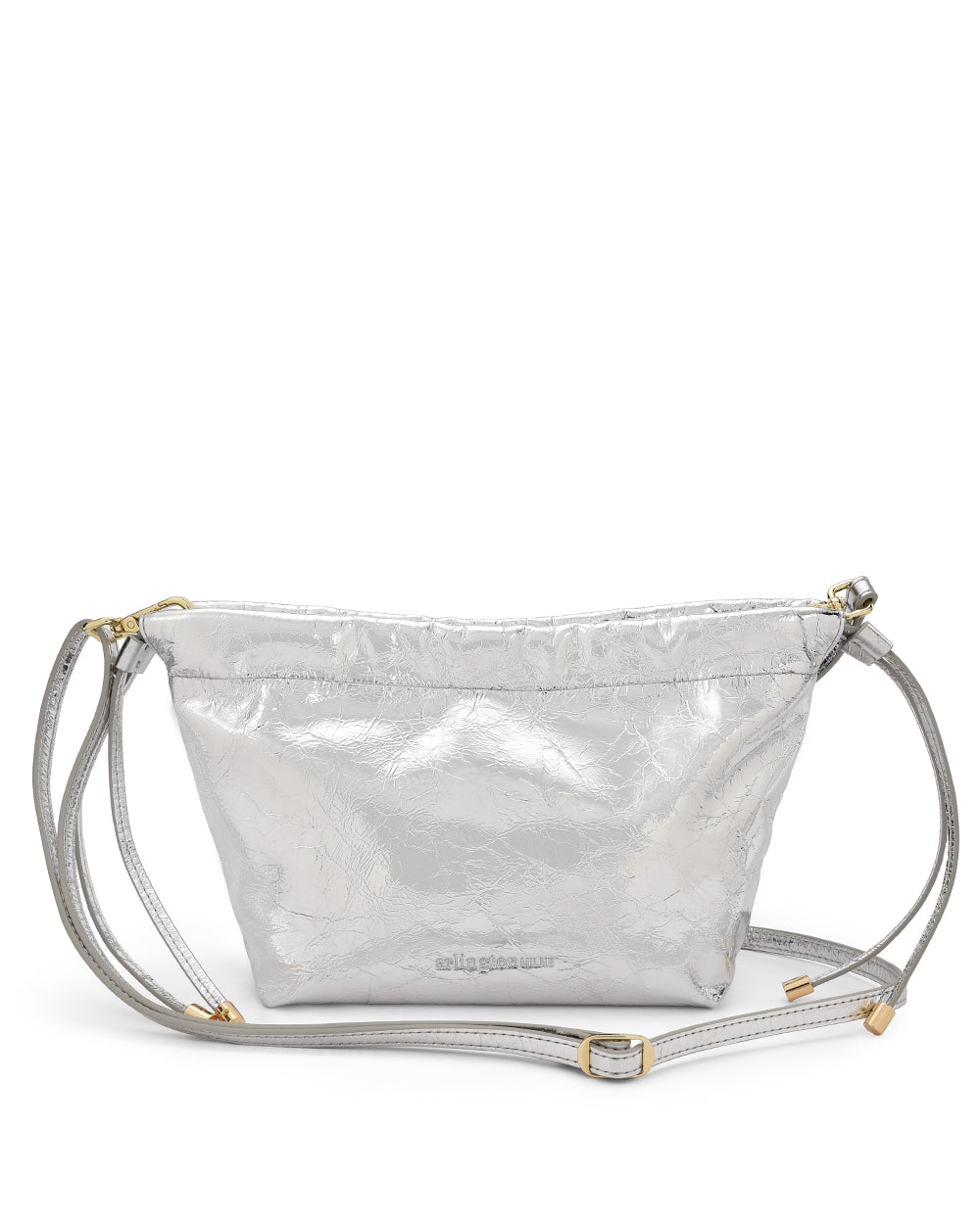 MARTHA PETITE BAG in Silver Crinkle by Arlington Milne