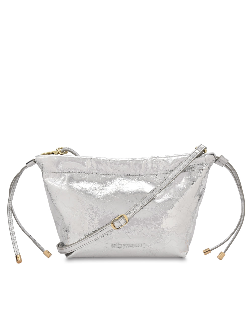 MARTHA PETITE BAG in Silver Crinkle by Arlington Milne