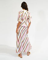 AUSTIN BIAS SKIRT in Catalina Stripe by Elms and King