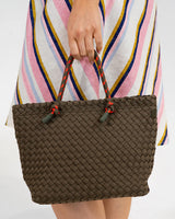 MICHIGAN TOTE | Khaki Neo Plait