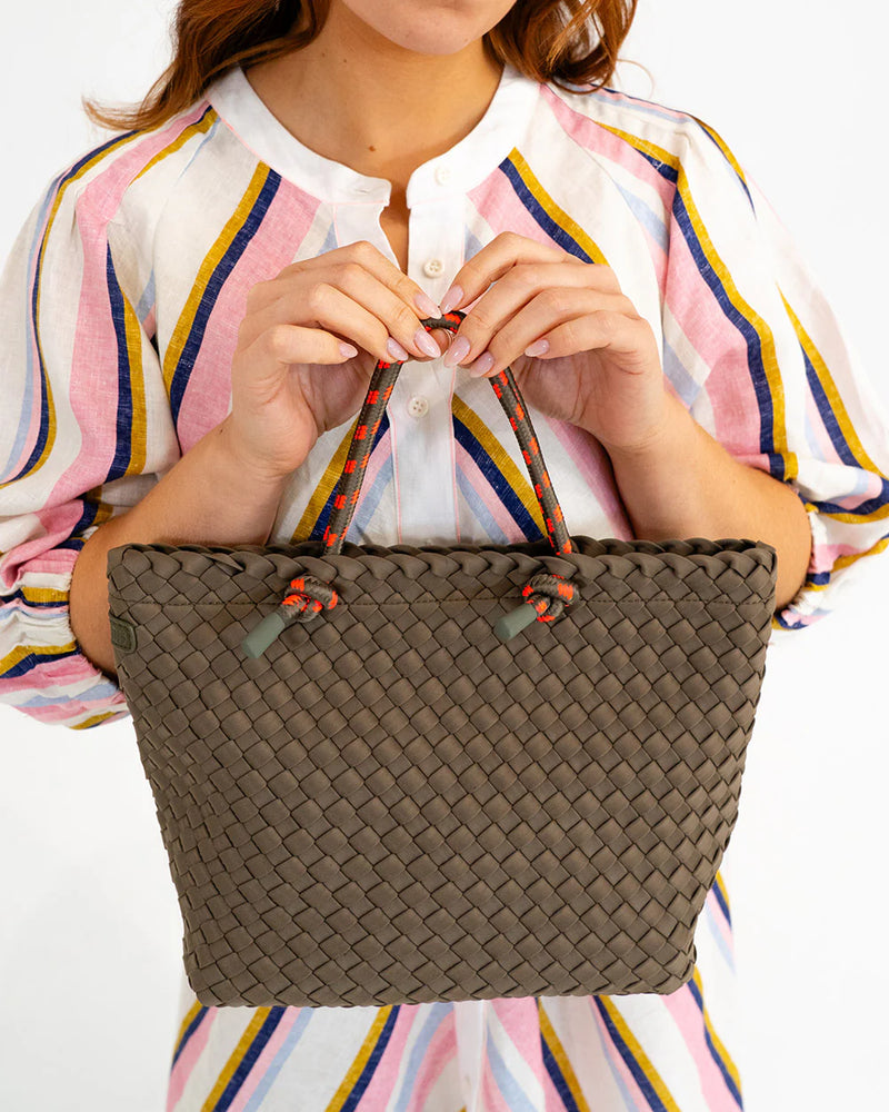 MICHIGAN TOTE | Khaki Neo Plait