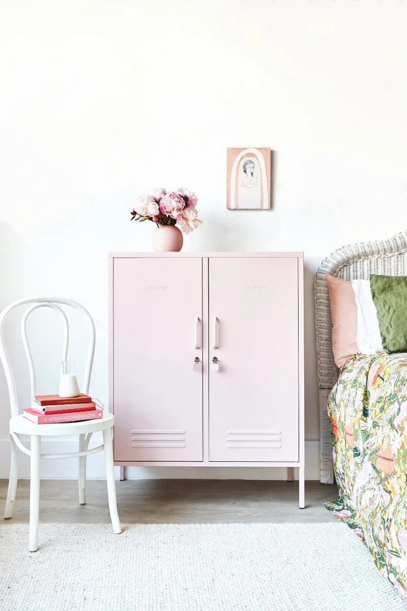 The Midi Locker in Blush by MUSTARD MADE