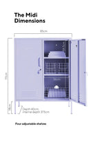 MUSTARD MADE LOCKER | The Midi | Lilac - Darling & Domain
