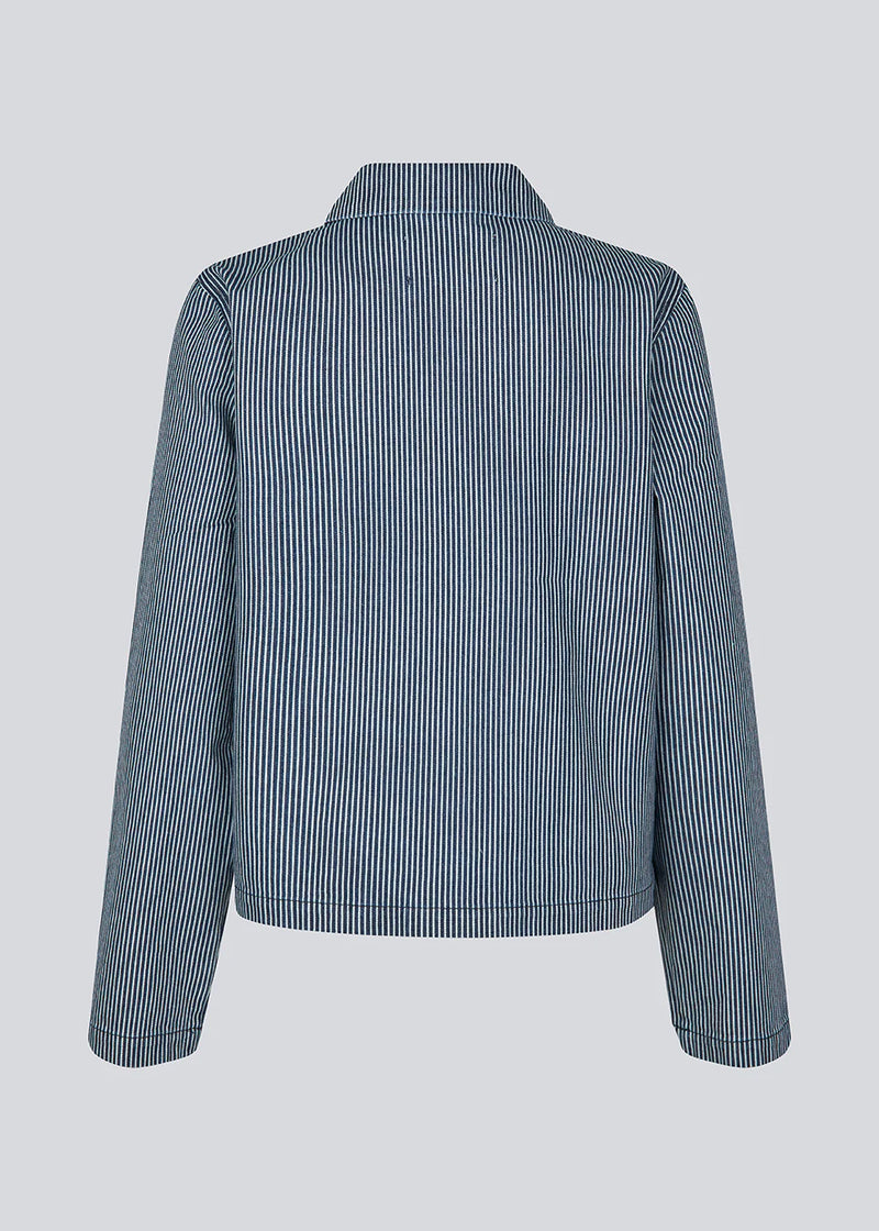 MAGDALENA JACKET in White Navy Stripe by Modstrom