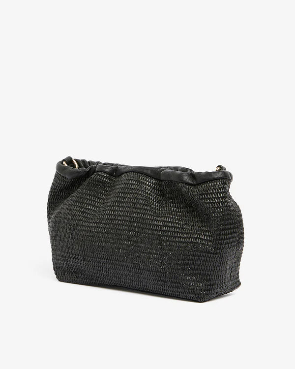 MONTY BAG in Black Weave by Elms and King