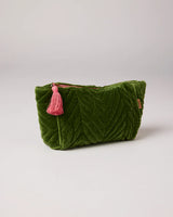 Velvet Toiletry Bag in Moss by Kip & Co
