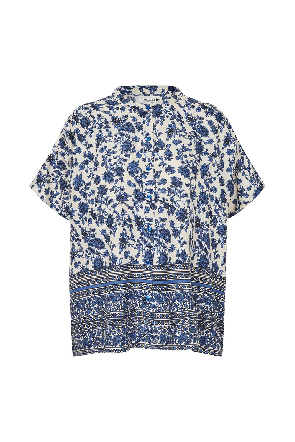 MYALL SHORT SLEEVE SHIRT in Blue by Lollys Laundry