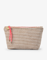 NAPILI CASE LARGE in Latte and White by Elms + King