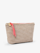 NAPILI CASE LARGE in Latte and White by Elms + King