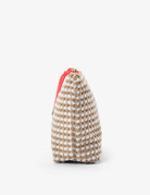 NAPILI CASE LARGE in Latte and White by Elms + King