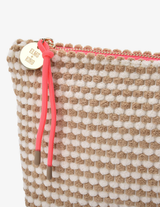 NAPILI CASE LARGE in Latte and White by Elms + King