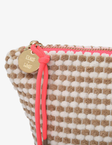 NAPILI CASE SMALL in Latte and White by Elms + King