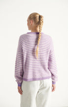 NENYBAY PULLOVER NEN18C | Violet Striped Rosebud - Darling & Domain