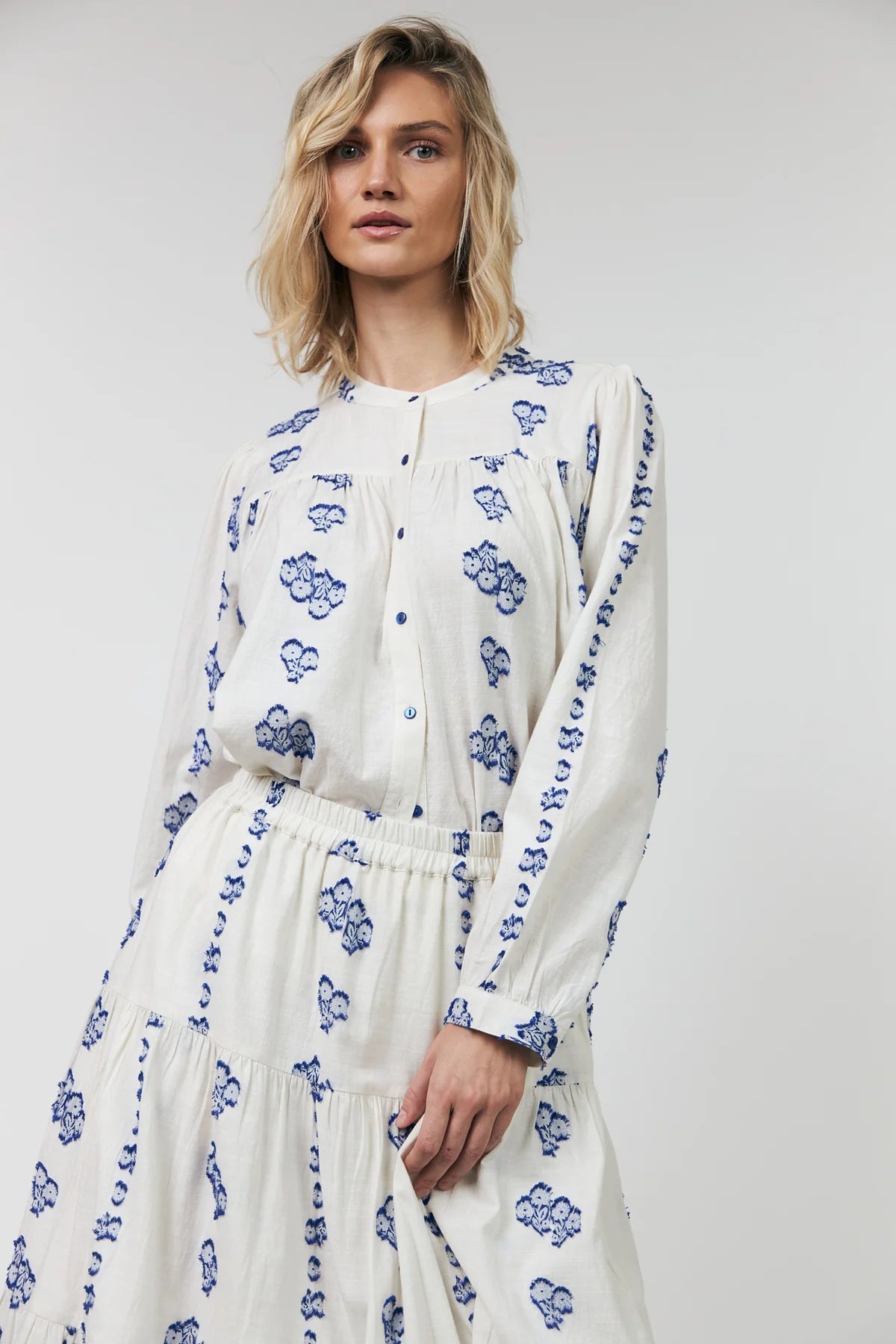 NICKY LONG SLEEVE SHIRT in Creme by Lollys Laundry