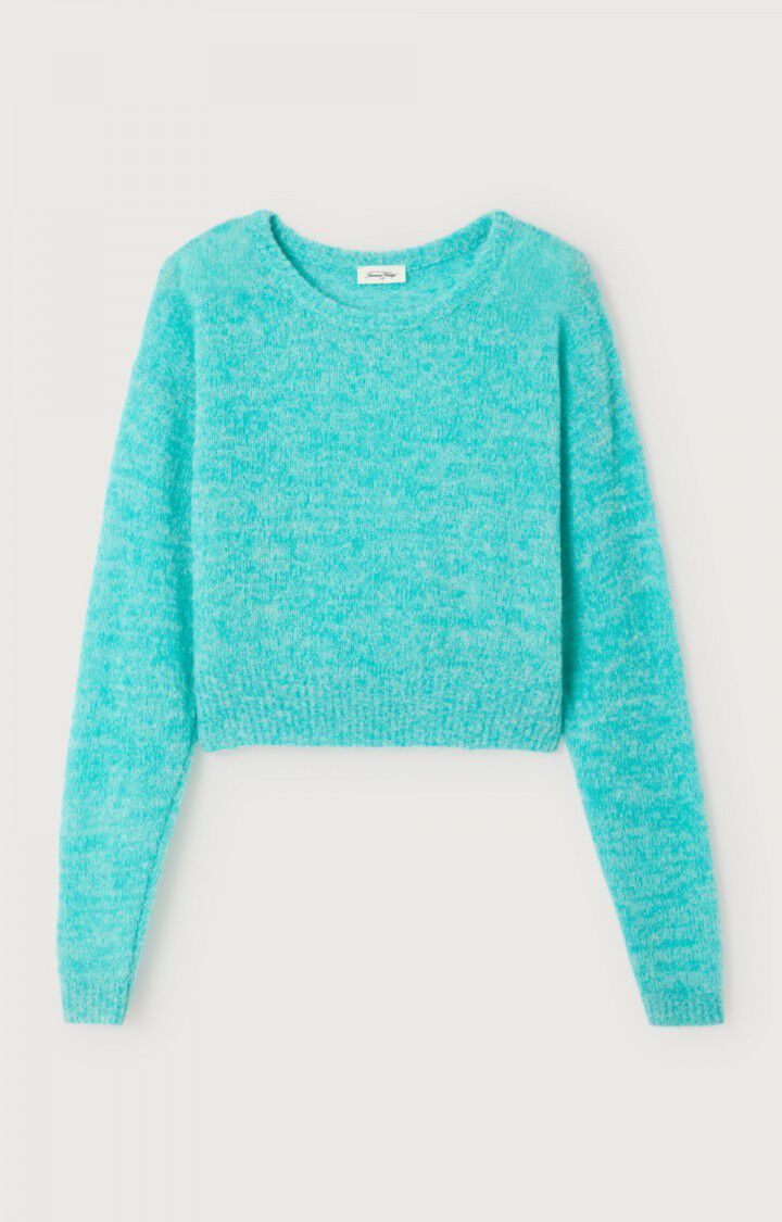 NUGGY JUMPER NUG18AE in Fluro Turquoise Melange by American Vintage