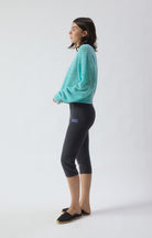 NUGGY JUMPER NUG18AE in Fluro Turquoise Melange by American Vintage