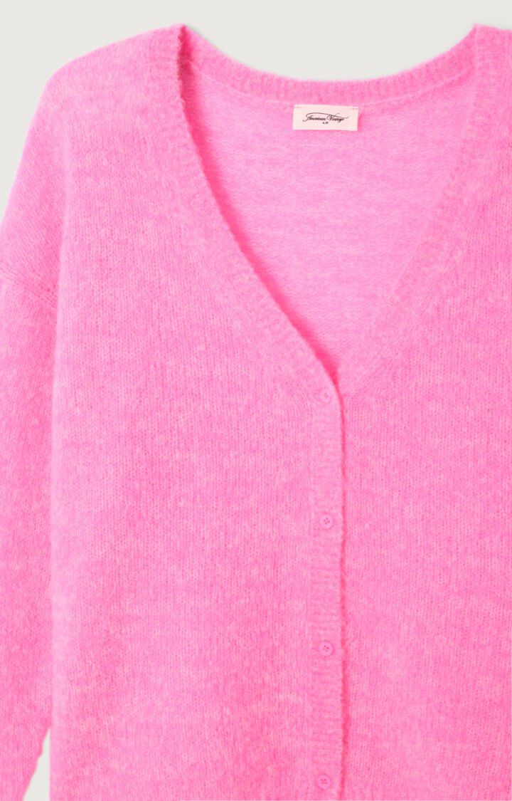 NUGGY CARDIGAN NUG19AE in Fluro Petunia Melange by American Vintage