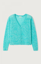 NUGGY CARDIGAN NUG19AE in Fluro Turquoise Melange by American Vintage